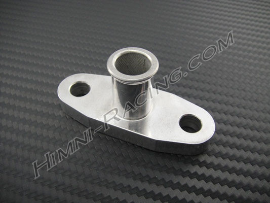 T/S/MID GT Series Turbo Oil Return Flange w/ 5/8" Barb SHORT - Click Image to Close